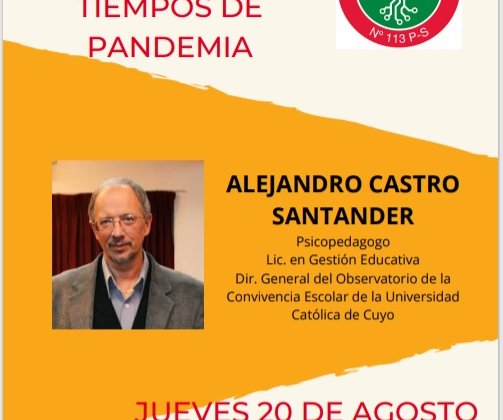Excelente Charla sobre Clima institucional a cargo de Alejandro Castro Santander.