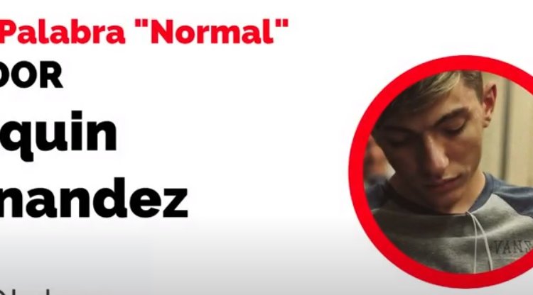 “La palabra normal” – Joaquín Fernandez – Clubes TEDed2020